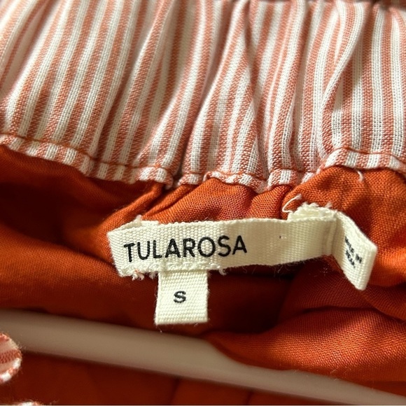 TULAROSA Dress Womens Small Revolve Lana Getty Stripe Tassel Boho Midi Flirty - Picture 12 of 13